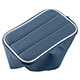 HOUSSE ACCOUDOIR CENTRAL AUSTIN-HEALEY (CUIR) BLEU PASSEPOIL BLANC