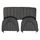 HOUSSE DE SIEGE AUSTIN-HEALEY (NOIR/ROUGE) ARRIERE 1962-1963 (CUIR)