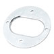 PLAQUE (CHROME) DE PANNEAU PLAGE ARRIERE (PORTE-PAQUET) AUSTIN-HEALEY