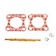 AXE DE PAPILLON DE CARBURATEUR "SU" HIF6 (DOUBLE PAS DE VIS) + JOINTS