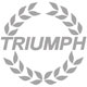 AUTOCOLLANT DE CAPOT TR7 "TRIUMPH LAURIERS" (GRIS)