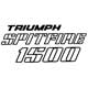 AUTOCOLLANT DE MALLE "TRIUMPH SPITFIRE 1500" (NOIR)
