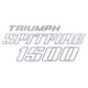 AUTOCOLLANT DE MALLE "TRIUMPH SPITFIRE 1500" (GRIS)