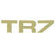 AUTOCOLLANT DE MALLE "TRIUMPH TR7" (GOLD)