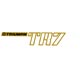 AUTOCOLLANT DE MALLE "TRIUMPH TR7" (GOLD)